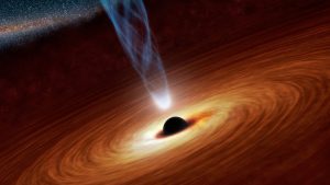 Prikaz črne luknje (NASA/JPL-Caltech)